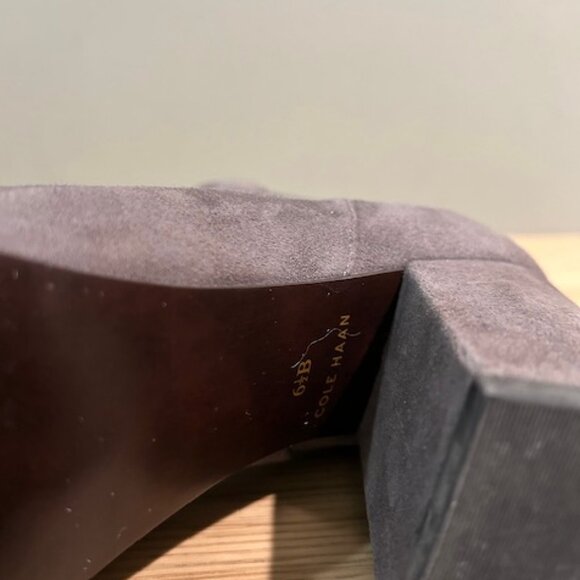 COLE HAAN Whitlyn Grey Suede Booties - Picture 5 of 5